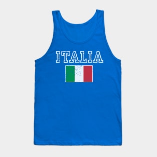 Retro Italia Flag Italian Italy Italiano Tank Top